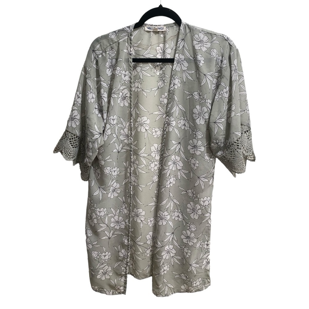 2pc Lot Wallflowers Floral Kimono‎ sz XS with Black A New Day small dress